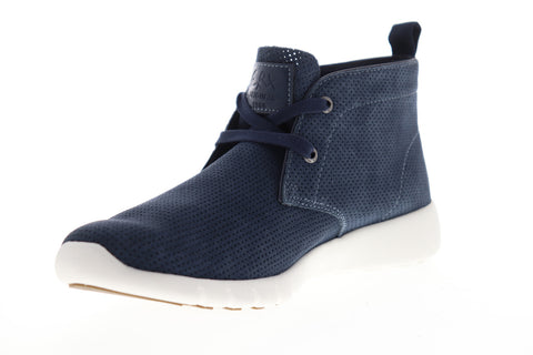 GBX Amaro 137623 Mens Blue Nubuck Leather Low Top Lifestyle Sneakers Shoes