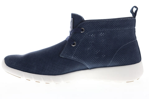 GBX Amaro 137623 Mens Blue Nubuck Leather Low Top Lifestyle Sneakers Shoes