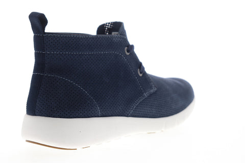 GBX Amaro 137623 Mens Blue Nubuck Leather Low Top Lifestyle Sneakers Shoes