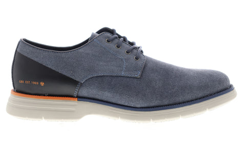 GBX Hammon 137793 Mens Blue Canvas Lace Up Plain Toe Oxfords Shoes