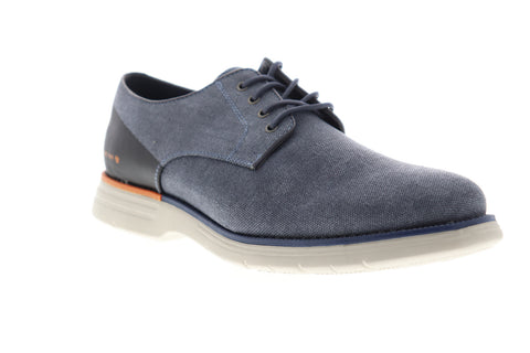 GBX Hammon 137793 Mens Blue Canvas Lace Up Plain Toe Oxfords Shoes