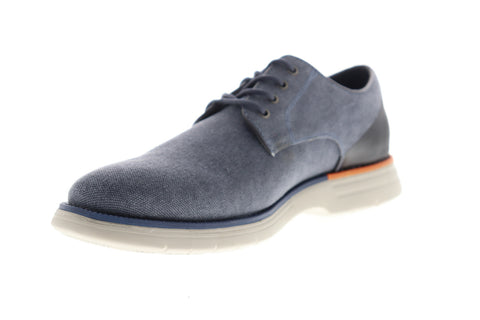 GBX Hammon 137793 Mens Blue Canvas Lace Up Plain Toe Oxfords Shoes