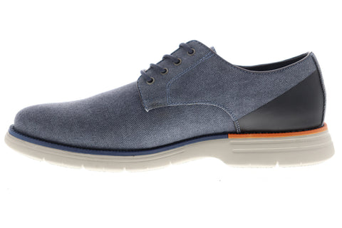 GBX Hammon 137793 Mens Blue Canvas Lace Up Plain Toe Oxfords Shoes