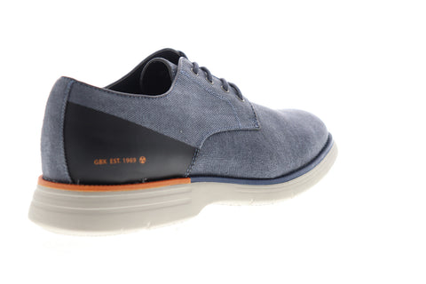 GBX Hammon 137793 Mens Blue Canvas Lace Up Plain Toe Oxfords Shoes