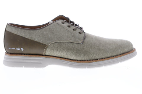 GBX Hammon 137799 Mens Gray Canvas Low Top Lace Up Plain Toe Oxfords Shoes