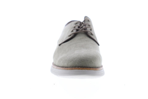 GBX Hammon 137799 Mens Gray Canvas Low Top Lace Up Plain Toe Oxfords Shoes