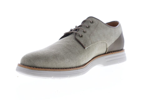 GBX Hammon 137799 Mens Gray Canvas Low Top Lace Up Plain Toe Oxfords Shoes