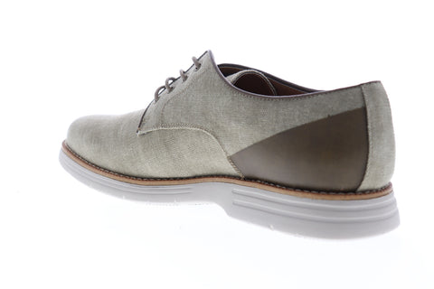 GBX Hammon 137799 Mens Gray Canvas Low Top Lace Up Plain Toe Oxfords Shoes
