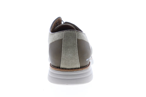 GBX Hammon 137799 Mens Gray Canvas Low Top Lace Up Plain Toe Oxfords Shoes
