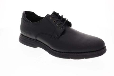 GBX Hatch Mens Black Leather Casual Dress Lace Up Oxfords Shoes