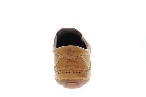 GBX Strike 137874 Mens Tan Brown Leather Slip On Casual Loafers Shoes