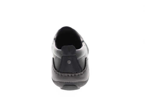 GBX Stark Mens Black Leather Casual Dress Slip On Loafers Shoes