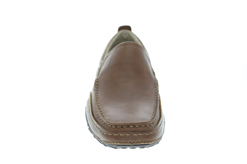 GBX Stark Mens Tan Leather Casual Dress Slip On Loafers Shoes