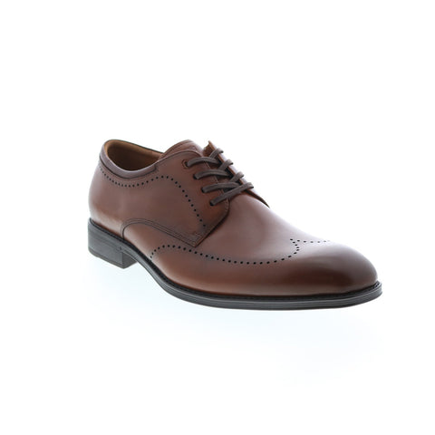 Florsheim Amelio Perf Wing Tip Oxford Mens Brown Wide Wingtip & Brogue Shoes
