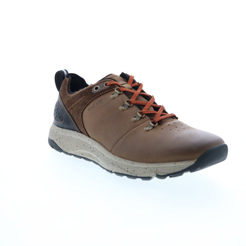 Florsheim Treadlite Plain Toe Mens Brown Leather Lifestyle Sneakers Shoes