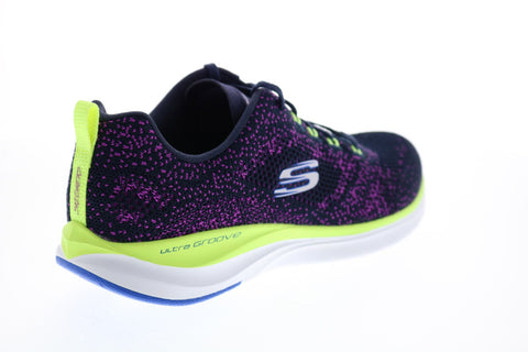 Skechers Ultra Groove 149019 Womens Blue Mesh Lifestyle Sneakers Shoes