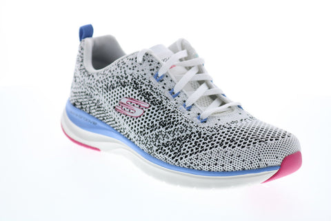 Skechers Ultra Groove 149019 Womens White Mesh Lifestyle Sneakers Shoes