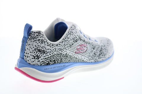 Skechers Ultra Groove 149019 Womens White Mesh Lifestyle Sneakers Shoes