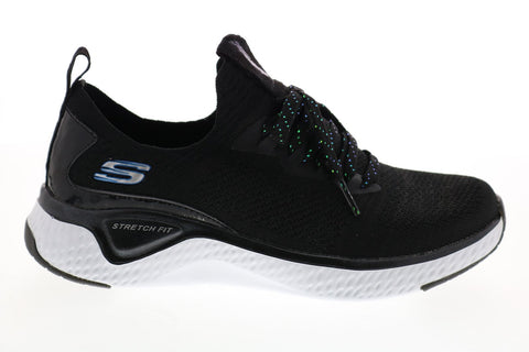 Skechers Solar Fuse Gravity Experience Womens Black Lifestyle Sneakers Shoes