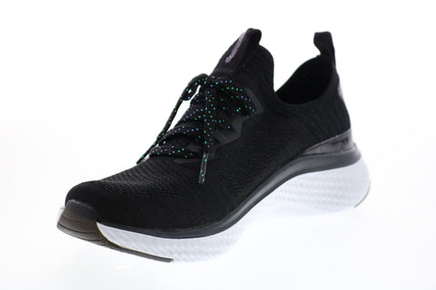 Skechers Solar Fuse Gravity Experience Womens Black Lifestyle Sneakers Shoes