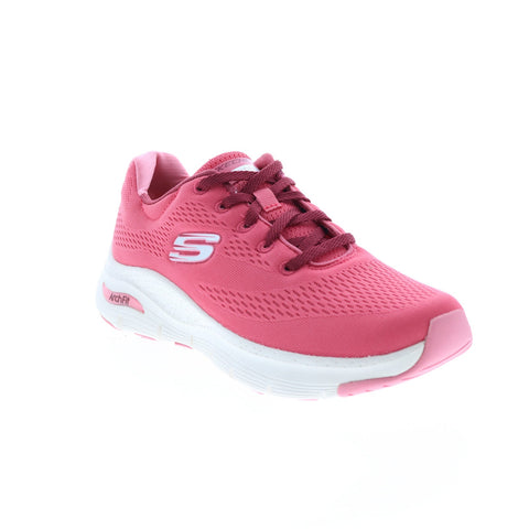 Skechers Arch Fit Big Appeal Womens Pink Canvas Athletic Cross Training Shoes