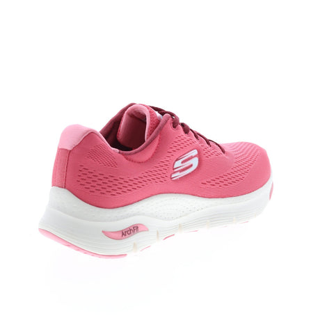 Skechers Arch Fit Big Appeal Womens Pink Canvas Athletic Cross Training Shoes