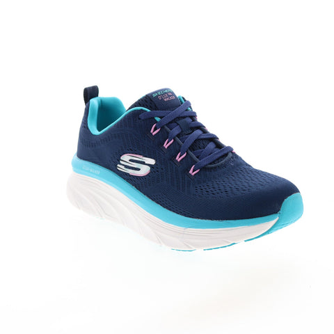 Skechers D'Lux Walker Fresh Finesse Womens Blue Lifestyle Sneakers Shoes