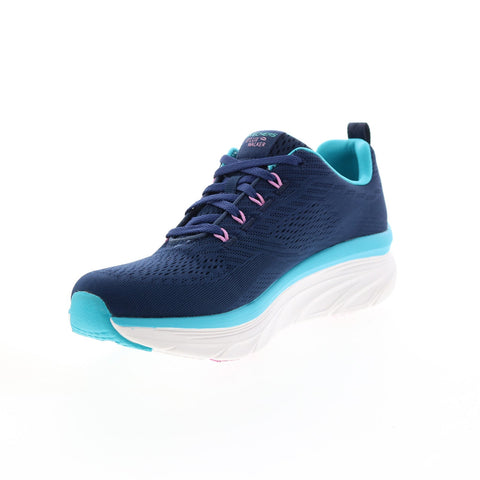 Skechers D'Lux Walker Fresh Finesse Womens Blue Lifestyle Sneakers Shoes
