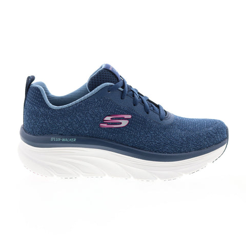 Skechers D'Lux Walker Daily Beauty Womens Blue Lifestyle Sneakers Shoes