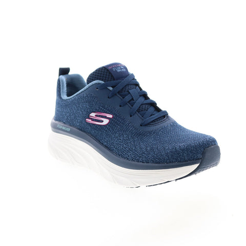 Skechers D'Lux Walker Daily Beauty Womens Blue Lifestyle Sneakers Shoes