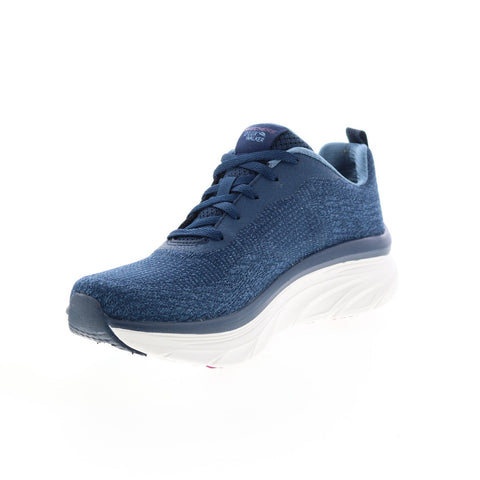 Skechers D'Lux Walker Daily Beauty Womens Blue Lifestyle Sneakers Shoes