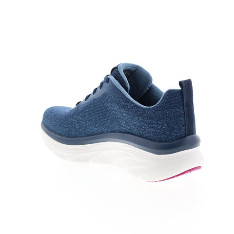 Skechers D'Lux Walker Daily Beauty Womens Blue Lifestyle Sneakers Shoes