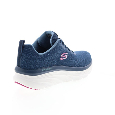 Skechers D'Lux Walker Daily Beauty Womens Blue Lifestyle Sneakers Shoes
