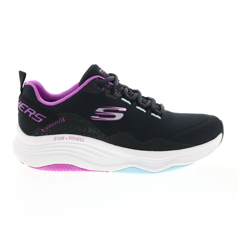 Skechers D'Lux Fitness-Roam Free Womens Black Lifestyle Sneakers Shoes
