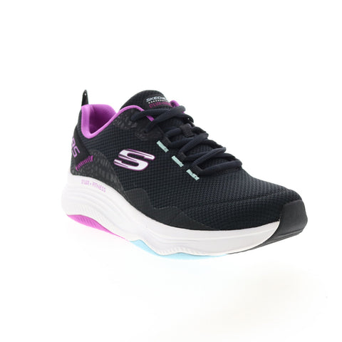 Skechers D'Lux Fitness-Roam Free Womens Black Lifestyle Sneakers Shoes