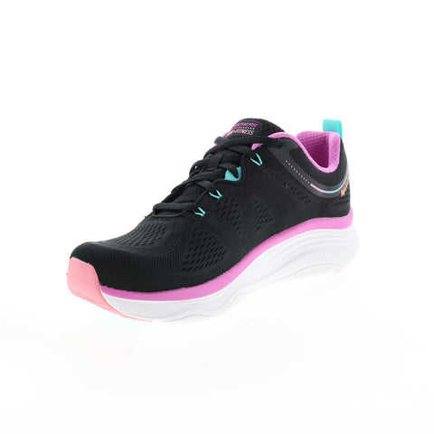 Skechers D'Lux Fitness New Moxie Womens Black Lifestyle Sneakers Shoes