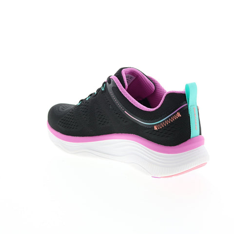 Skechers D'Lux Fitness New Moxie Womens Black Lifestyle Sneakers Shoes