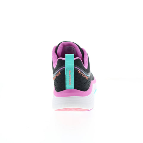 Skechers D'Lux Fitness New Moxie Womens Black Lifestyle Sneakers Shoes