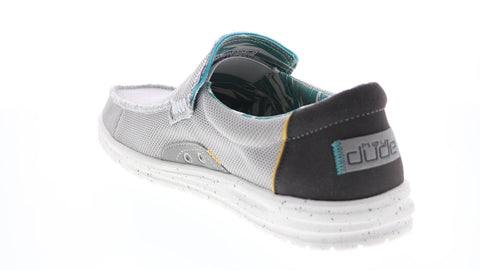 Hey Dude Mikka 150303303 Mens Gray Canvas Loafers Casual Shoes