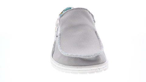 Hey Dude Mikka 150303303 Mens Gray Canvas Loafers Casual Shoes