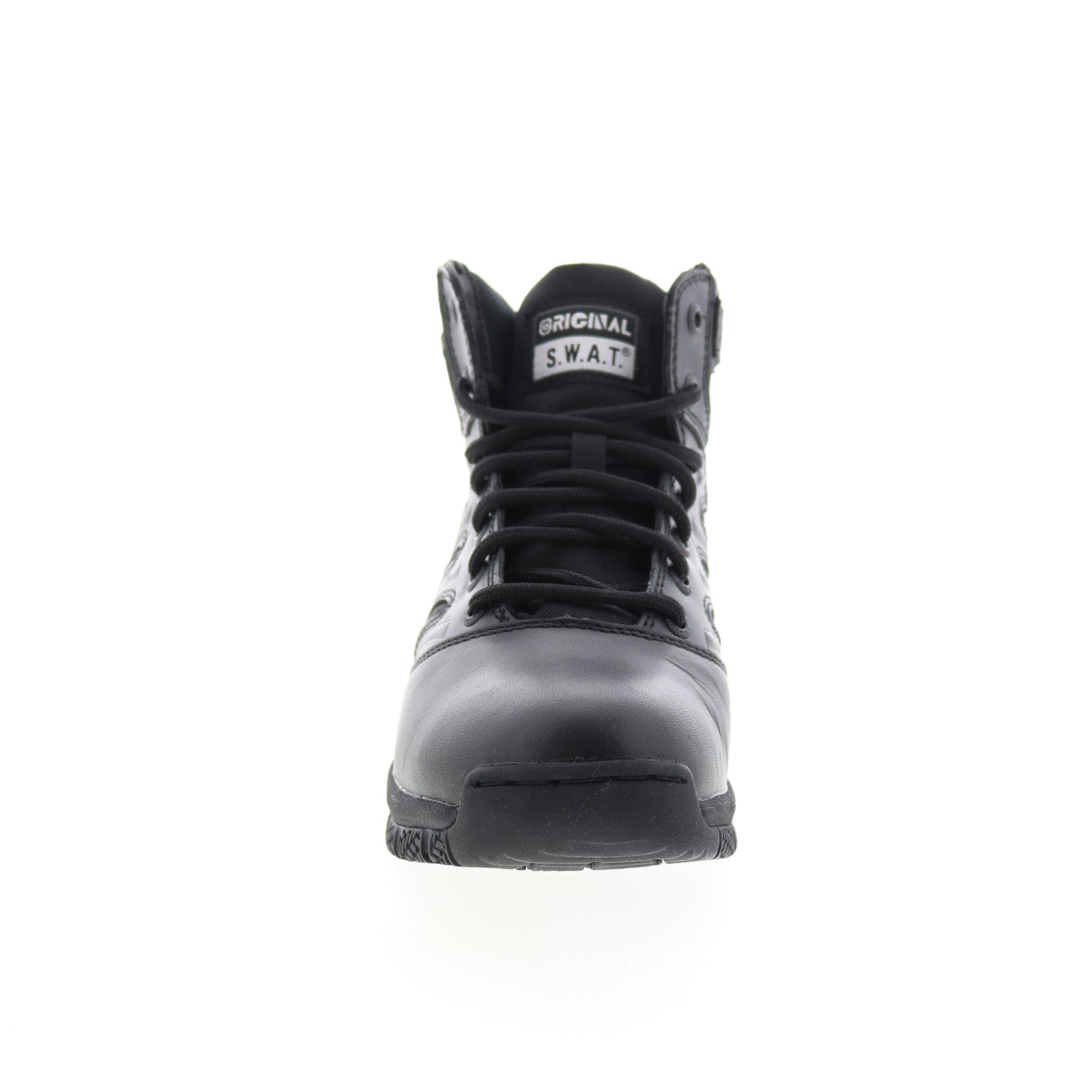 Original Swat Force 6“ Side Zip 153101 Mens Black Leather Tactical Boots 10M Original S.W.A.T. 6 main image 3