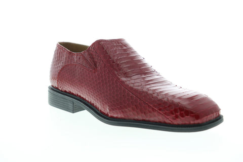 Giorgio Brutini Felix 155210 Mens Red Wide Loafers & Slip Ons Casual Shoes