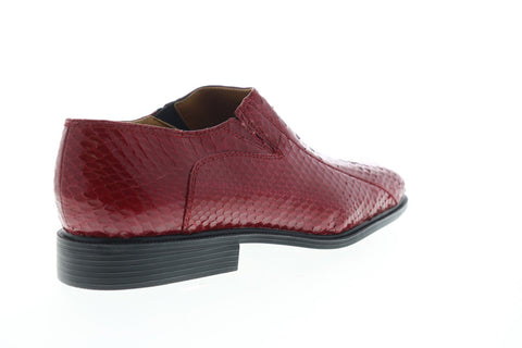 Giorgio Brutini Felix 155210 Mens Red Wide Loafers & Slip Ons Casual Shoes