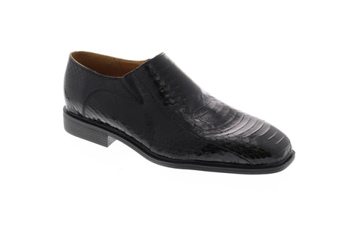 Giorgio Brutini Felix 155211 Mens Black Leather Low Top Casual Loafers Shoes