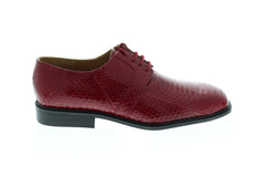 Giorgio Brutini Slaton Mens Red Leather Casual Dress Lace Up Oxfords Shoes