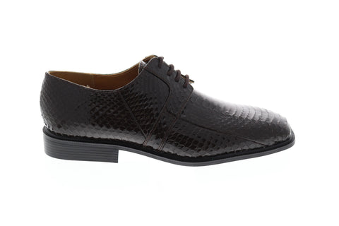 Giorgio Brutini Slaton 155222 Mens Brown Low Top Lace Up Plain Toe Oxfords Shoes