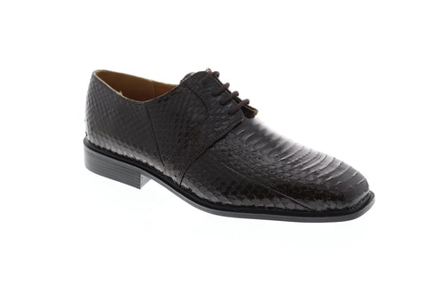 Giorgio Brutini Slaton 155222 Mens Brown Low Top Lace Up Plain Toe Oxfords Shoes