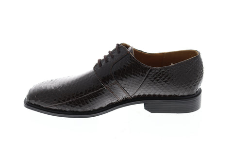Giorgio Brutini Slaton 155222 Mens Brown Low Top Lace Up Plain Toe Oxfords Shoes