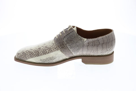 Giorgio Brutini Slaton Mens Beige Leather Casual Dress Oxfords Shoes