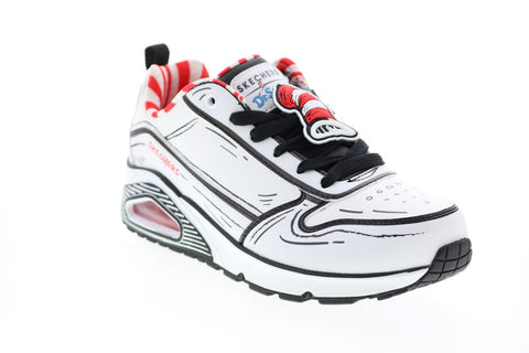 Skechers Uno Tip Of His Hat 155321 Womens White Collaboration Sneakers Shoes